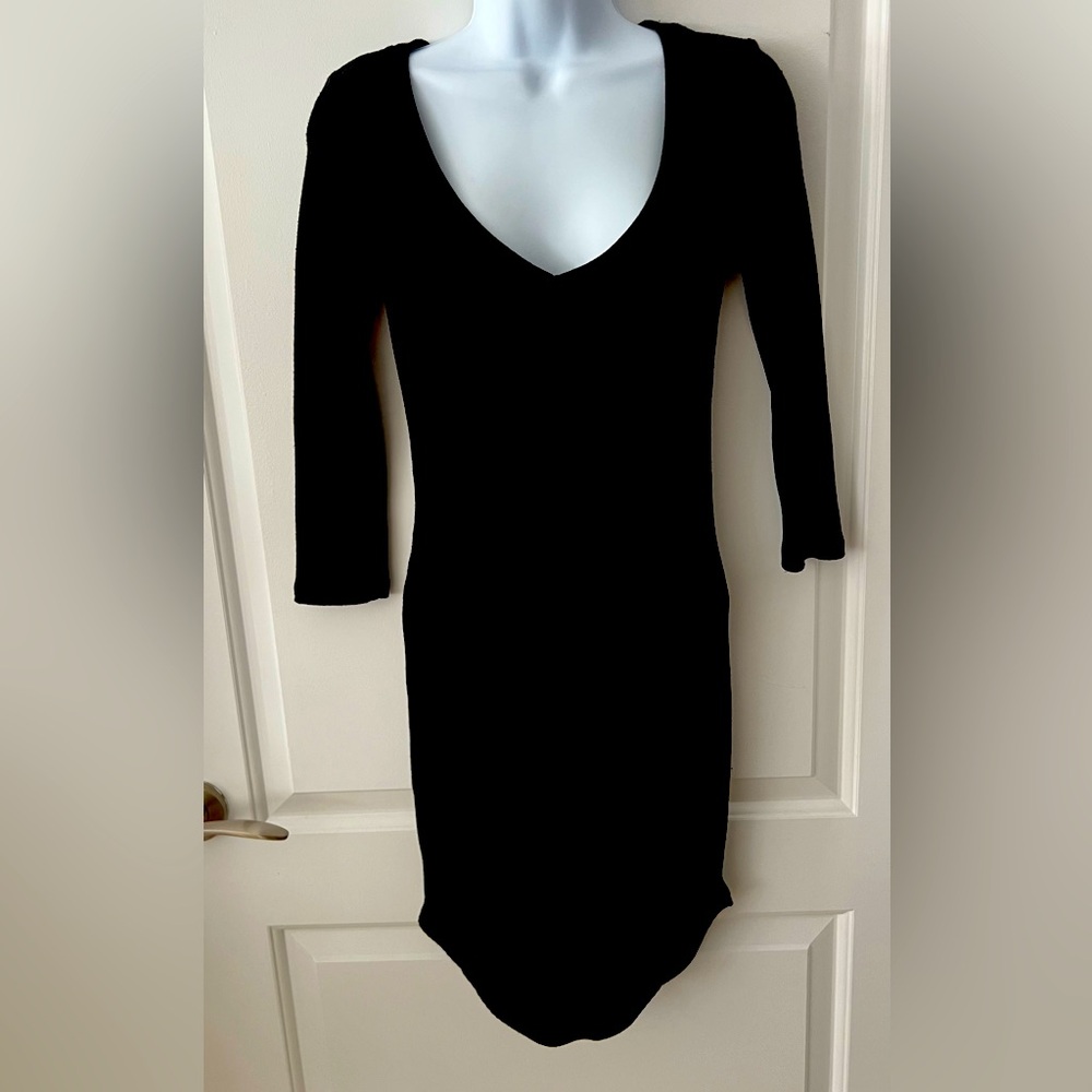 Light Knit Black Dress